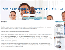 Tablet Screenshot of onecaremedical.net